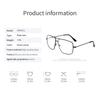 Ultralight Unisex Clear Glasses Oversized Frame Anti-blue Light Transparent Eyewear Flat Mirror Eyeglass for Women