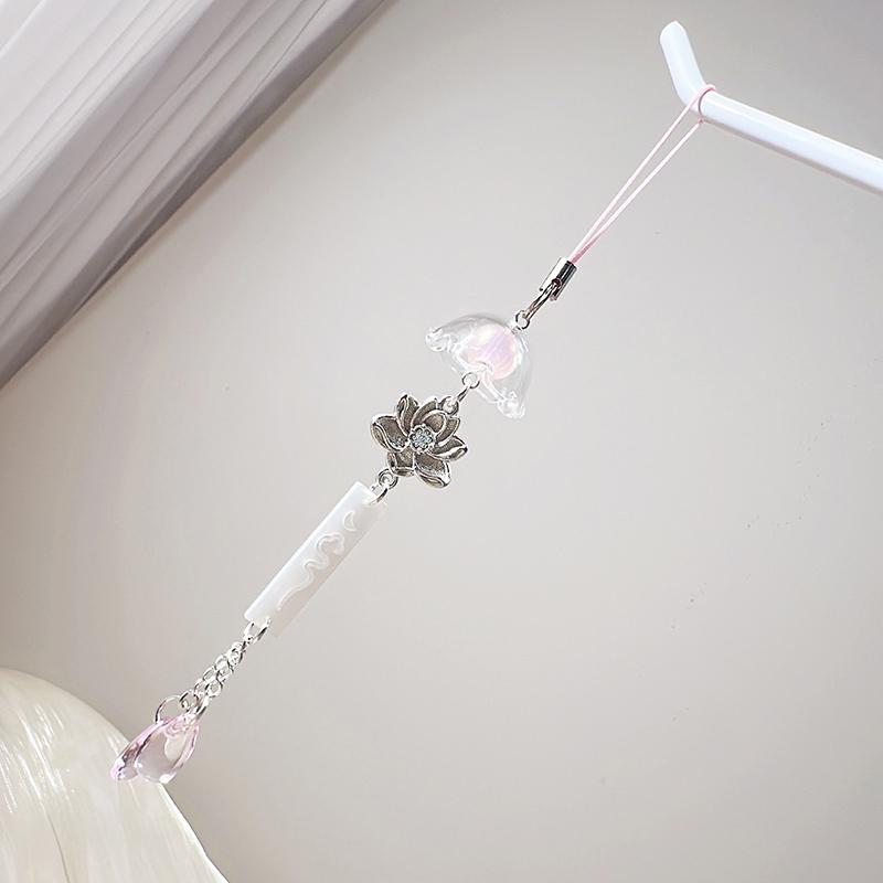 Niedlicher Windspiel-Anhänger Schlüsselanhänger Handy-Lanyard Kawaii Taschen-Schlüsselanhänger Dekorative Accessoires Heimdekorationen