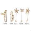 Brooch Pin for Women Clothing Scarf Clip Sweater Shirt Decorative Ladies Girls