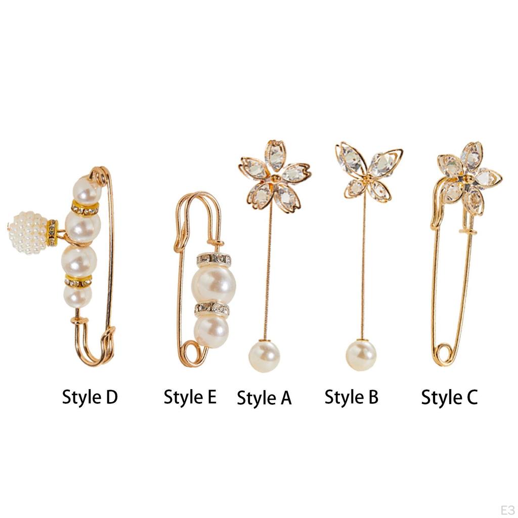 Brooch Pin for Women Clothing Scarf Clip Sweater Shirt Decorative Ladies Girls