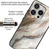 For iPhone 16 Pro Max Cases Tempered Glass+TPU Phone Case Pattern Printed