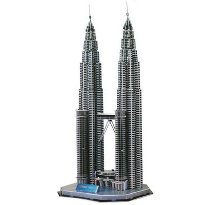 3D Magic Puzzle I Make the World's Famous Building Series Petronas Tower Paper Block Korea 3d Puzzle