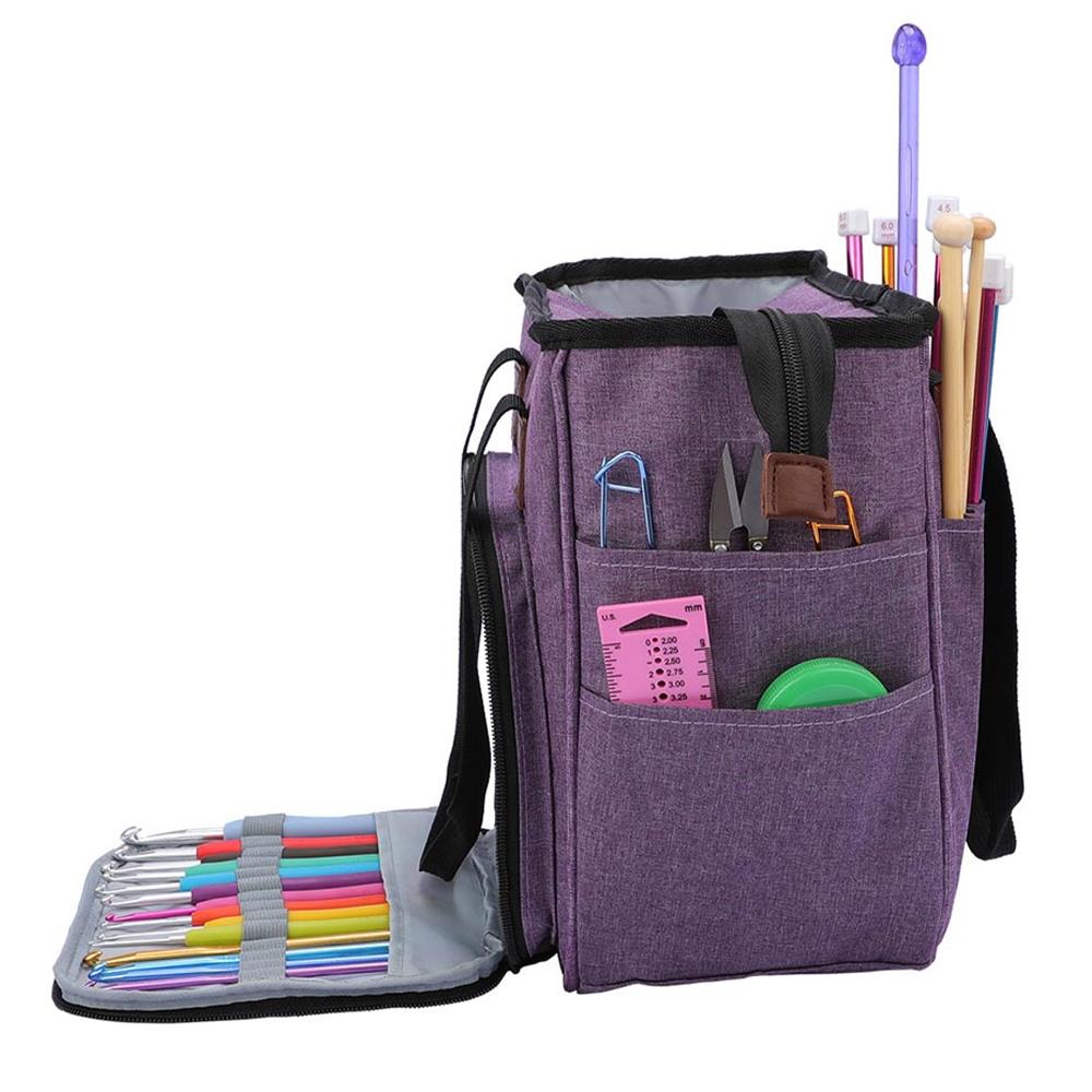 Sewing Machine Storage Bag Large Capacity Waterproof Yarn Knitting Tote Tools Bag Needles Crochet Hooks DIY Sewing Kit Bag