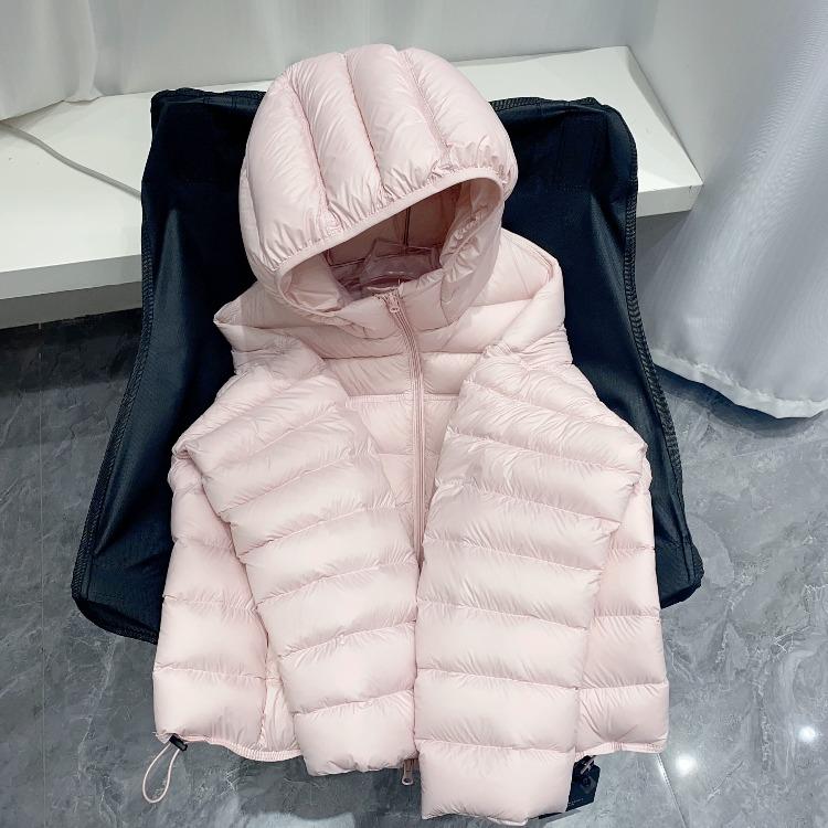 Women Winter Lightweight Down Coat Short Hooded Warm Puffer Jacket Thickened Quilted Outerwear