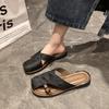Guofeng Baotou Half Slippers Women's Summer Fashion 2025 New Thick Bottom Skirt Going Out French Sandals French Style