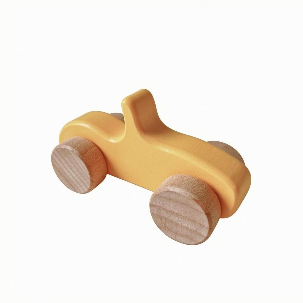 Wooden Toy Car Educational Inertia-Driven Hands-on for Children Aged