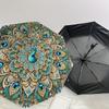 Peacock Feather Mandala Automatic Opening Folding Umbrella - 8 Bone Iron Frame, Suitable for Fans, Travel, Daily Use, Gift for Outdoor Enthu