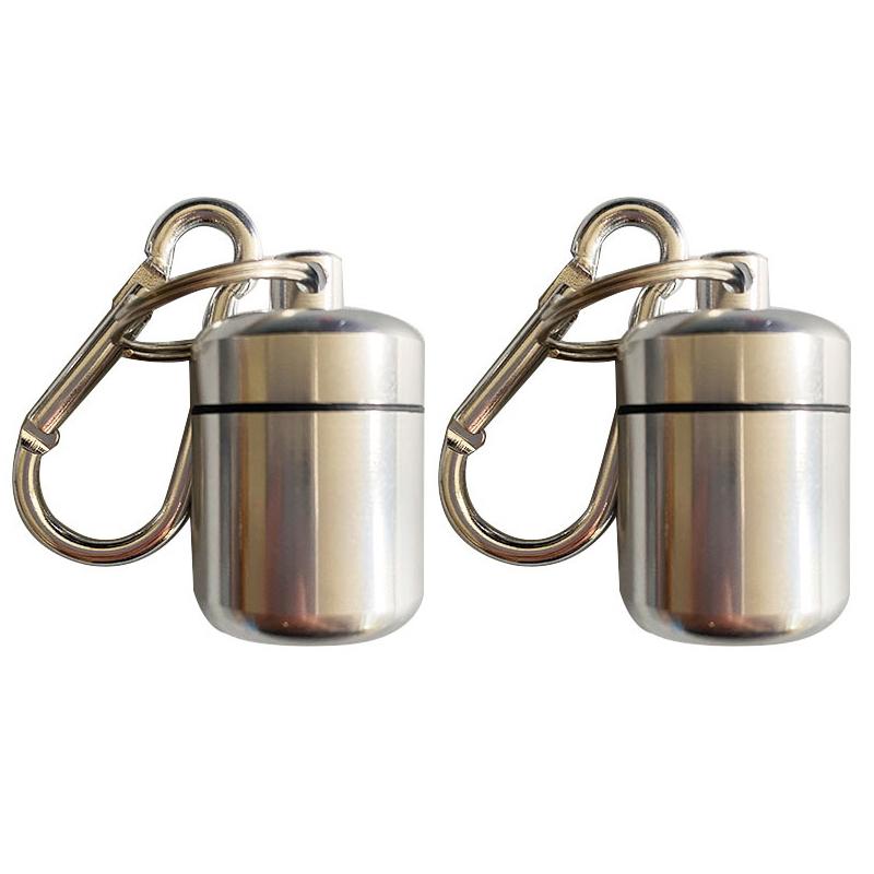 

Брелок для таблеток из алюминиевого сплава, маленькая таблетница, водонепроницаемый органайзер для таблеток, портативный держатель для таблеток Stonego