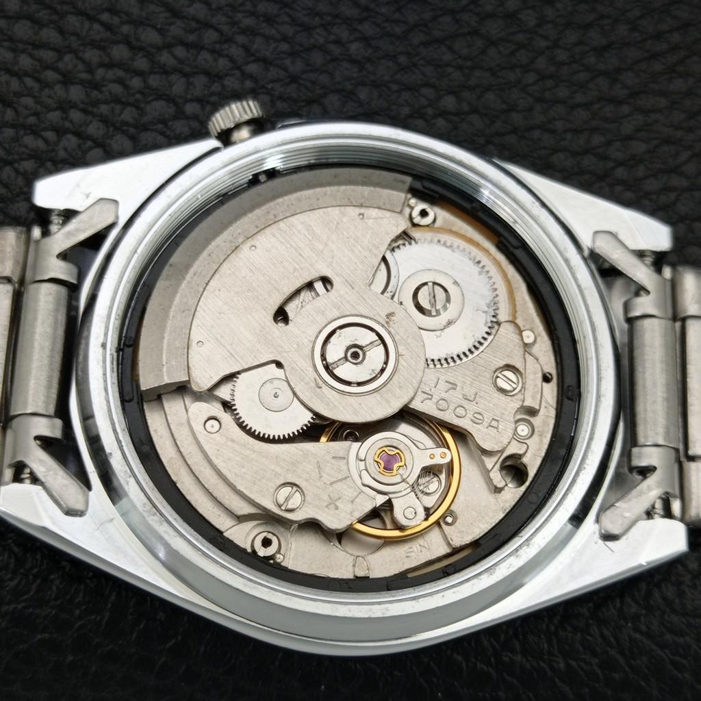 JAPAN VINTAGE REFURBISHED SEIKO 5 AUTOMATIC MENS WHITE DIAL WATCH a446170-1