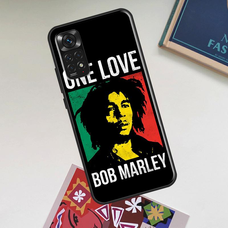 Bob Marley Case For Xiaomi Redmi Note 14 Pro 13 12 11 9 10 15 Pro Plus Redmi 15 C 14C 13C 10C 12C Cover