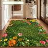 Exquisite Flower Lawn Rug Spring Summer Natural Style Floor Mats Living Room Sofa Rug Bedside Rug Indoor Entrance Door Mat