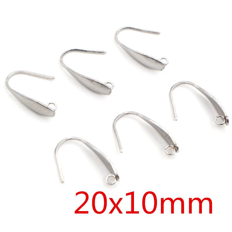 20pcs 316 Stainless Steel Geometric Polygonal Earring Stud Earring Hooks Posts Connector For DIY Earring Jewelry Making Supplies
