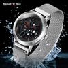 Sanda Men's Korean-Style Fashion Watch with Milanese Mesh Band - Waterproof Quartz
