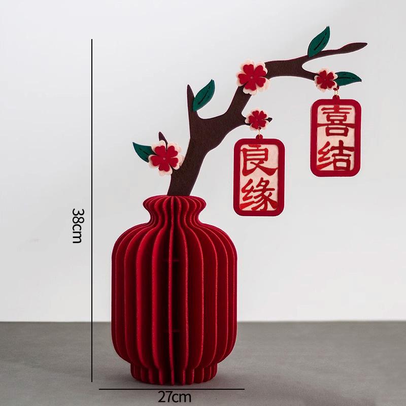 3D Papier Wabenball 2026 Neujahr Hängende Dekoration Papierornamente Frühlingsfest Papierkürbis Ornament Weihnachten Party Deko Vase