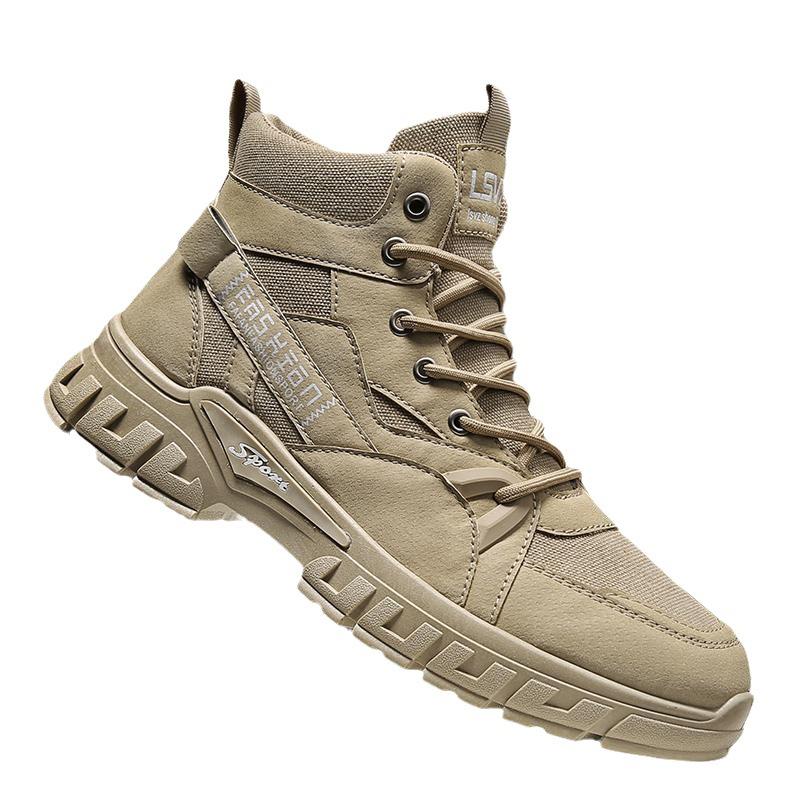 Martin Boots Men's High-top Autumn and Winter New Men's Boots Fashion Retro Trend Casual Tooling Shoes Men's Boots