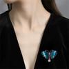 Classic Rhinestone Butterfly Brooches For Women Vintage Beauty Casual Brooch Pins Clothing Accessories Party Wedding Gifts