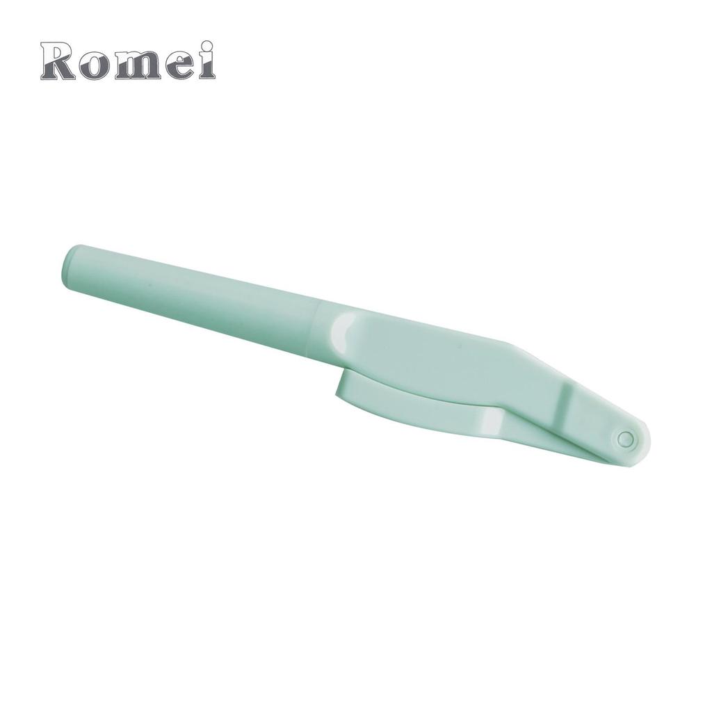 Luo Mei Foldable Double-Headed Eyelash Comb with Protective Sleeve and Nylon Bristles