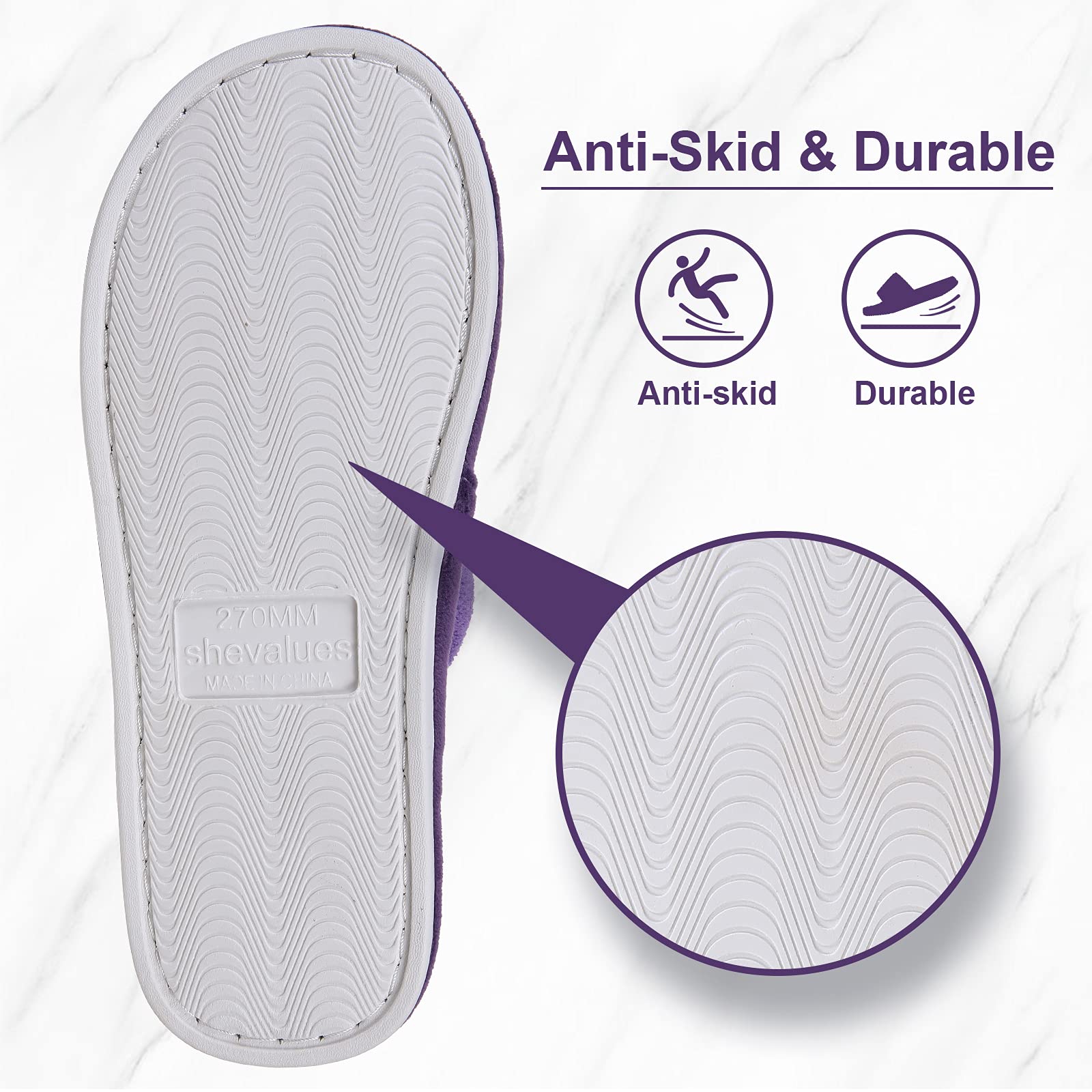 Goosecret Уютные хлопковые туфли женские плюшевые пушистые домашние тапочки легкие — фото 5