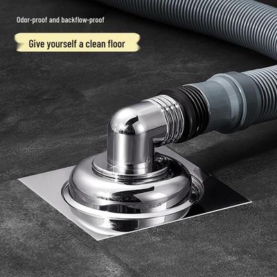 Electroplated Y-Shaped Bathroom Drain Connector - Anti-Odor Sewer Elbow