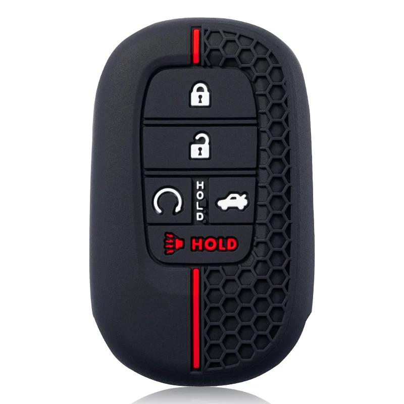 5 Buttons Silicone Car Key Cover Protect Case For Honda Civic 11Th Gen Ve-1 Accord Accord Vezel Pilot Freed Crv