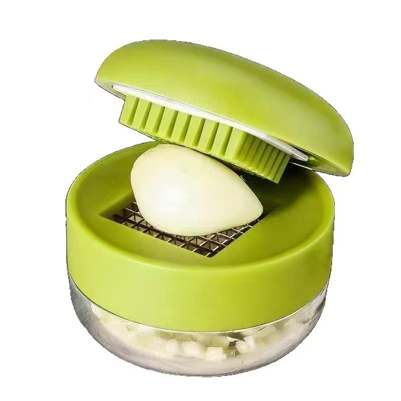 Compact Garlic Masher: Efficient Garlic Press & Paste Crusher, Portable Kitchen Tool, Pepper Presser