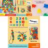 Educational Plastic Number Bead Sequencing Toy For Preschool Kids Learning And Fine Motor Skills Development