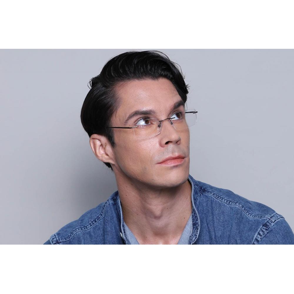 Full Rim Rectangle Grey Smartbuy Collection Linda Asian Fit 986a Fashion Unisex Eyeglasses