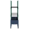 Planter with Trellis Blue Gray 120 X 40 X 142.5 Cm PP