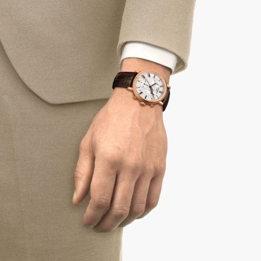 Tissot Carson Series Quartz Movement Water Resistant Date Display Roman Scale Business Retro Watch Men watches Silver T122.417.36.033.00