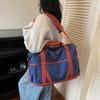 New expandable travel bag high value contrasting color travel boarding messenger bag casual yoga fitness bag women