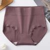 High-Waisted Cotton Antibacterial Shorts for Middle-Aged and Plus-Size Women