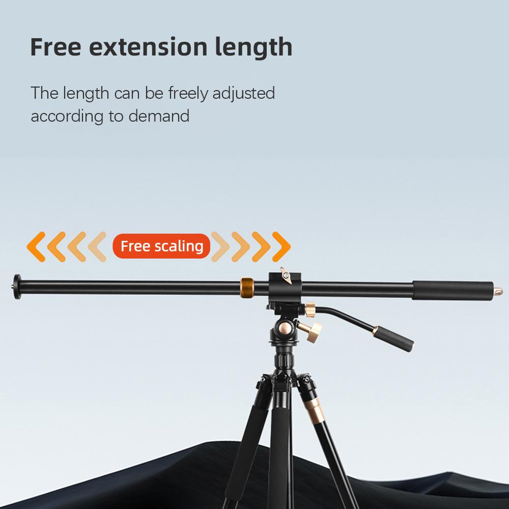 36.6in Tripod Extension Rod Boom Arm for Tripod with Quick Release Plate 10KG/22lbs Load Capacity 2 Adjustable Sections with 1/4