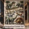 Dinosaur (64) Theme Custom Tapestry Personalized Custom Name Text Wall Hanging Tapestry Home Decor Background Cloth