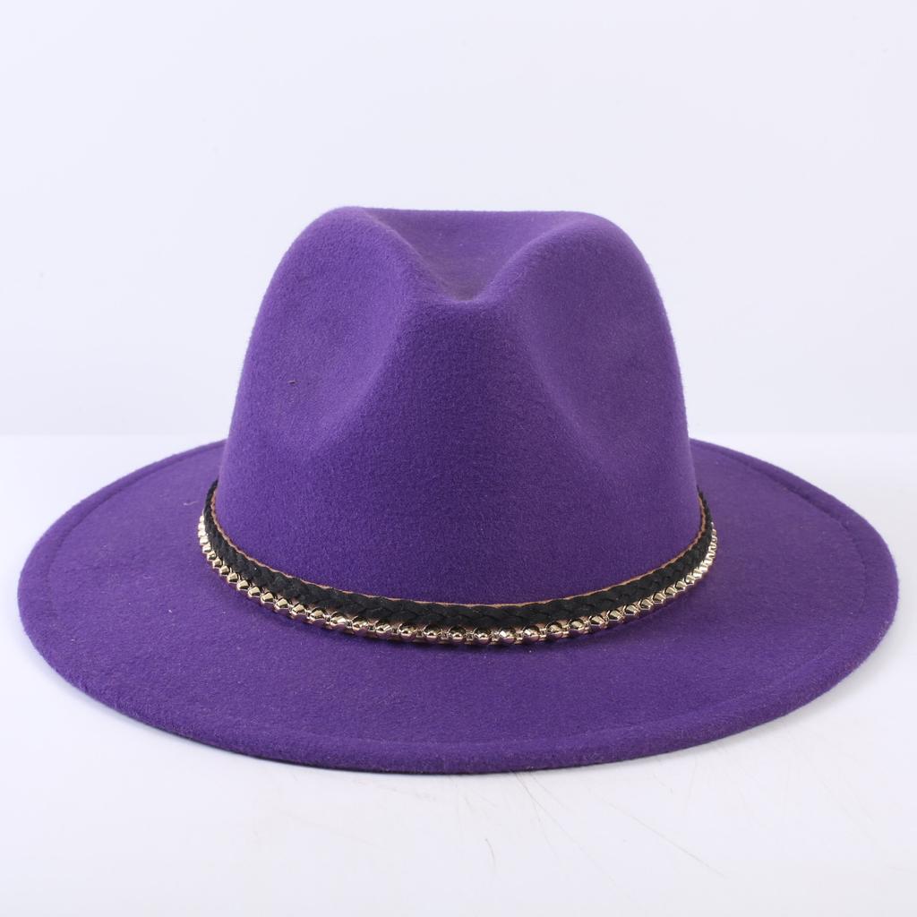 Popular European and American Classic Simple Flat-brimmed Top Hat Men's and Women's Fashionable and Elegant Versatile Jazz Hat Top Hat