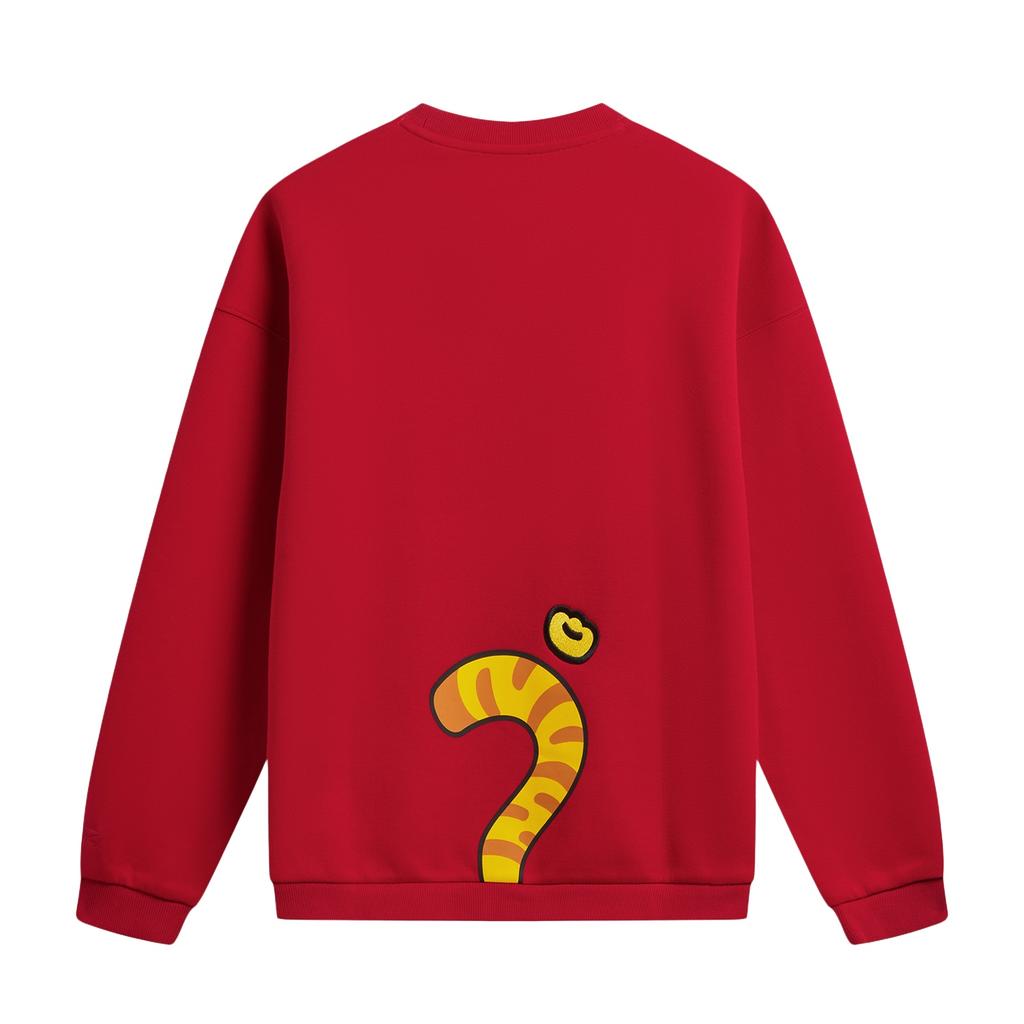 Li Ning Disney Zootopia Collaboration Round Neck Embroidered Letter Casual Sweatshirt Women Sweatshirt AWDW842-4
