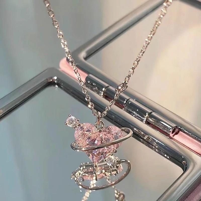 Double Layered Camellia Necklace for Women's Light Luxury Fashion Design Necklace Neck Chain Tassel Collarbone Chain Jewelry Gift
