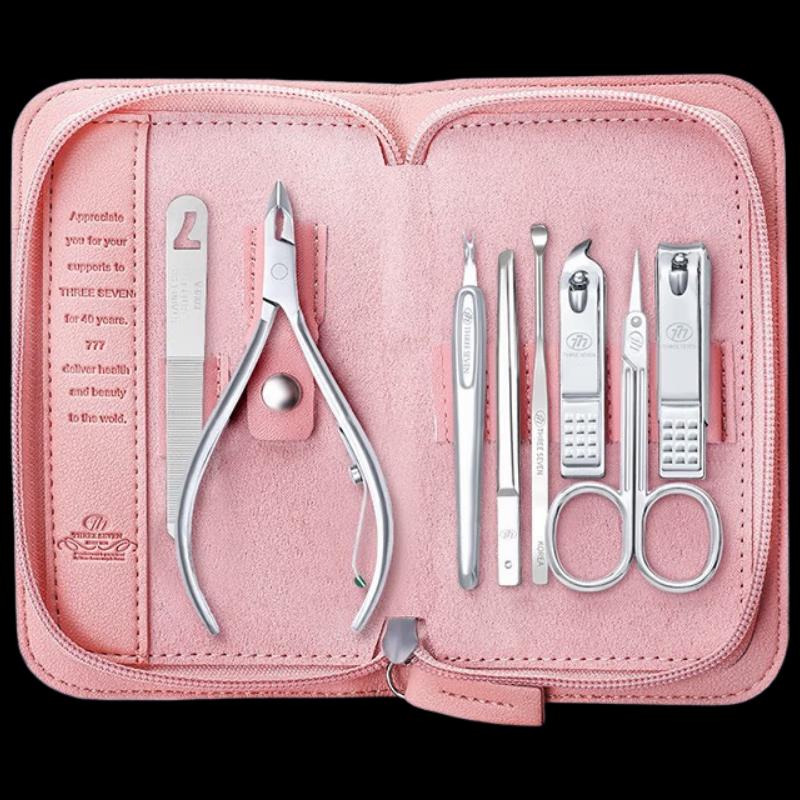 777 Stainless Steel 8-Piece Nail Clipper Set