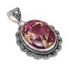 Natural Copper Pink Tourmaline 925 Sterling Silver Jewelry Pendant 2.17" ETC-14061