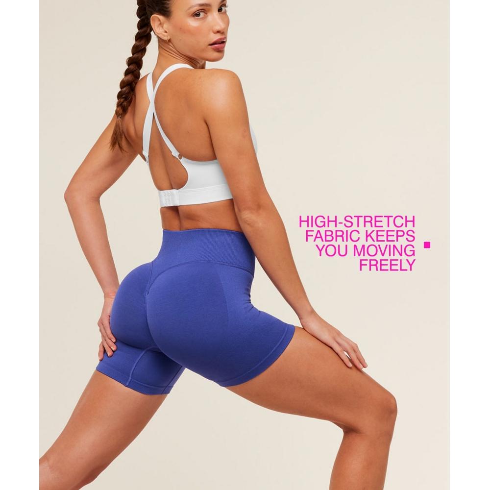 Gymshark Interval Seamless Short Force Blue B6b3k Ucvg