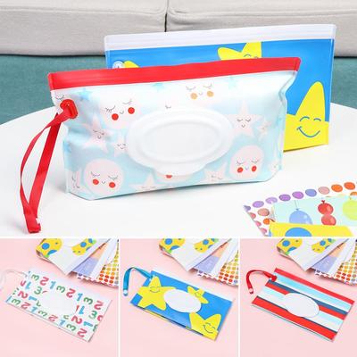 Product Snap-Strap Portable Flip Cover Tissue Box Cosmetic Pouch Wet Wipes Bag Stroller Accessories