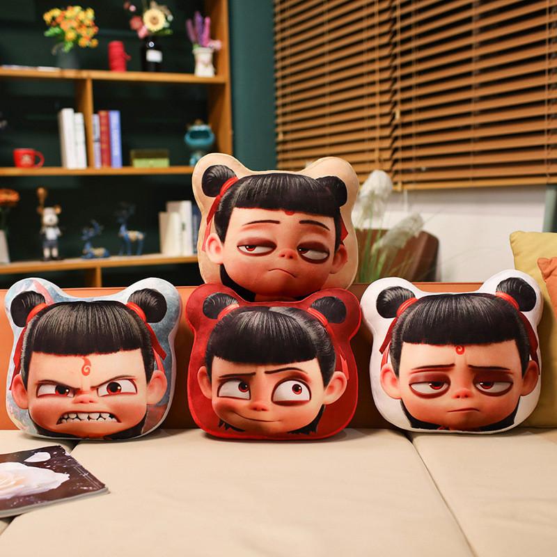 Adorable Creative Nezha Plush Pillow For Home Decor With Unique Anime Design