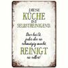 Vintage Metal Wall Art German Quote Kitchen Sign Rustic Farmhouse Decor