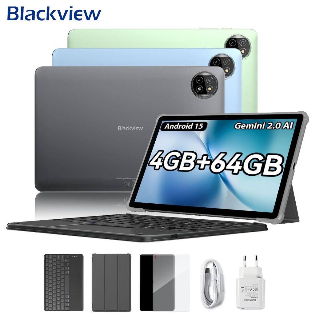 Blackview Tab 20 WiFi Tablet Android 15  10.1inch 4GB RAM 64GB ROM 6600mAh Battery Tablets