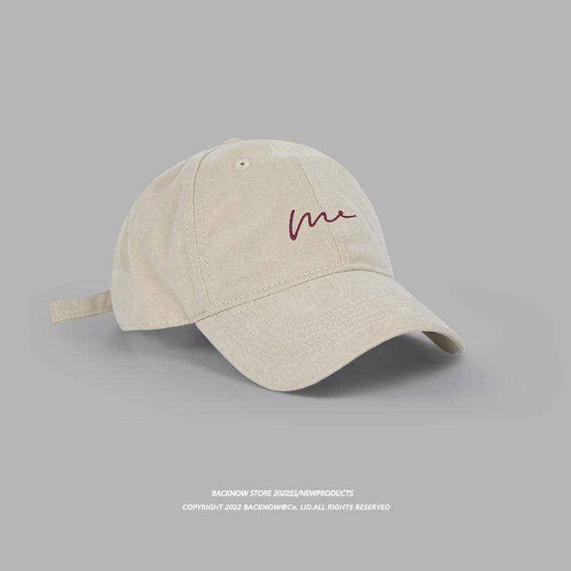 Good Version! Original Design Big Head Circumference Cap Men's Letters Fashionable Retro Baseball Cap Women