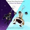 Chaveiro de Acrílico do Anime Bungou Stray Dogs Nakajima Atsushi Pingente Dupla Face Porta-Chaves Periféricos Literários Em Estoque Levar Mini Leve Portátil
