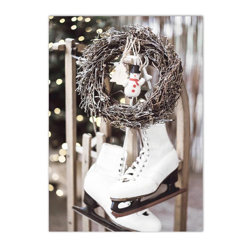 Zima Snow Tree Pine Nástěnný Umělecký plakát Obrazy sobů Obraz na plátně Dům Auto Plakáty Nordic Wall Pictures Dekor do obývacího pokoje