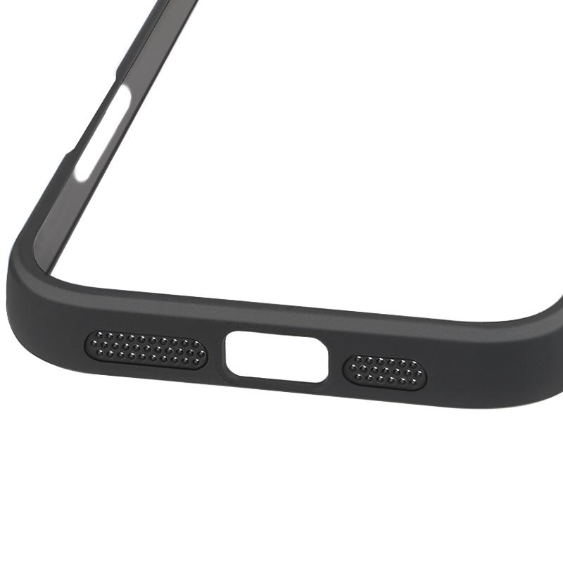 For iPhone 16 Plus Case Shockproof PC+TPU Clear Back Phone Cover