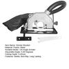 Angle Grinder Bracket with Adjustable Depth Stable Operation Anti-Slip Handle