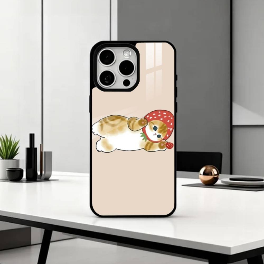 Lovely M-Mofusands C-Cat Phone Case For iPhone17,16,15,14,13,12,11 Plus,Pro Max Magnetic For Magsafe Wireless Charging