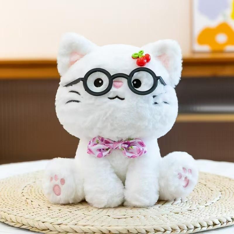 Plush Dog Toy With Bowtie Cute Stuffed Animal For Kids And Collectors